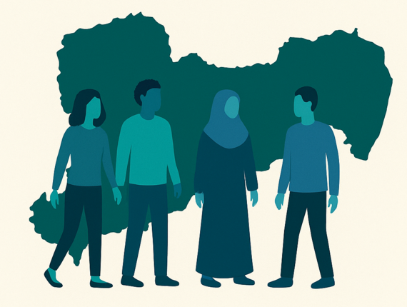 menschen vor sachsenkarte